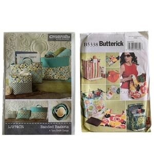 Crossroads Banded Nesting Baskets Pattern & Butterick